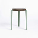 TIPTOE<br>LOU stool – TINTED OAK <br>EUCALYPTUS GREY - ヴィンテージ SHARK ATTACK