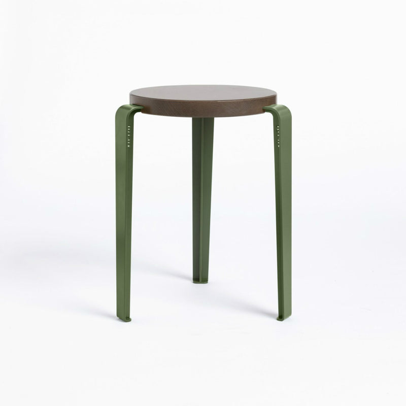 LOU stool – TINTED OAK<br> ROSEMARY GREEN