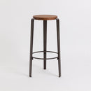 TIPTOE<br>BIG LOU bar stool – TINTED OAK <br>DARK STEEL - ヴィンテージ SHARK ATTACK
