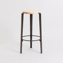 TIPTOE<br>BIG LOU bar stool – SOLID BEECH <br>DARK STEEL - ヴィンテージ SHARK ATTACK