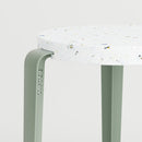 TIPTOE<br>LOU stool in recycled plastic VENEZIA <br>EUCALYPTUS GREY<br>cerote antiques - ヴィンテージ SHARK ATTACK