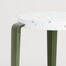 TIPTOE<br>MI LOU mid-high stool in recycled plastic VENEZIA <br>ROSEMARY GREEN - ヴィンテージ SHARK ATTACK