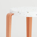 TIPTOE<br>LOU stool in recycled plastic VENEZIA <br>ASH PINK - ヴィンテージ SHARK ATTACK