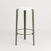 TIPTOE<br>BIG LOU bar stool in recycled plastic VENEZIA <br>ROSEMARY GREEN - ヴィンテージ SHARK ATTACK