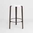 TIPTOE<br>MI LOU mid-high stool in recycled plastic VENEZIA <br>DARK STEEL - ヴィンテージ SHARK ATTACK