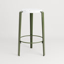 TIPTOE<br>MI LOU mid-high stool in recycled plastic VENEZIA <br>ROSEMARY GREEN - ヴィンテージ SHARK ATTACK