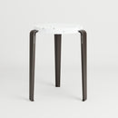 TIPTOE<br>LOU stool in recycled plastic VENEZIA <br>DARK STEEL - ヴィンテージ SHARK ATTACK