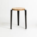 TIPTOE<br>LOU stool – SOLID OAK <br>GRAPHITE BLACK - ヴィンテージ SHARK ATTACK