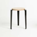 TIPTOE<br>LOU stool – SOLID BEECH <br>GRAPHITE BLACK - ヴィンテージ SHARK ATTACK
