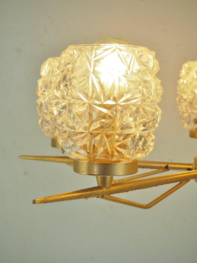 vintage<br> 5 light cut glass chandelier<br> Haneda store