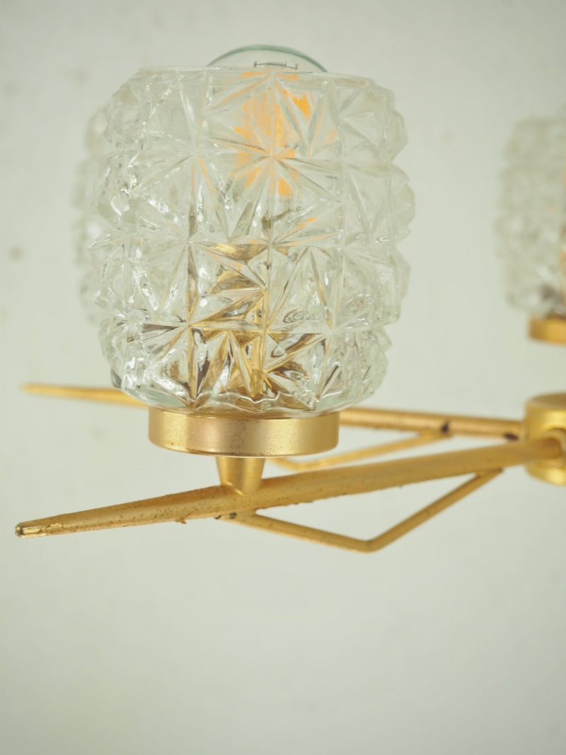 vintage<br> 5 light cut glass chandelier<br> Haneda store