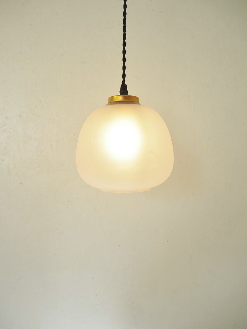 vintage<br> frosted glass pendant lamp<br> Haneda store