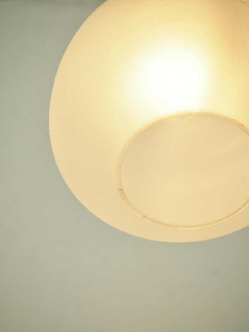 vintage<br> frosted glass pendant lamp<br> Haneda store