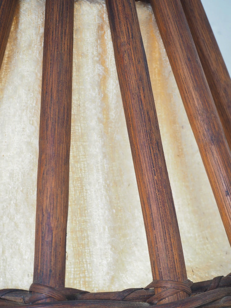 vintage<br> Wood x fabric pendant lamp (C)<br> Sendagaya store