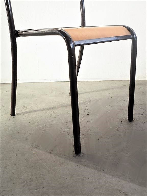 vintage<br> Plywood x iron stacking chair Yamato store
