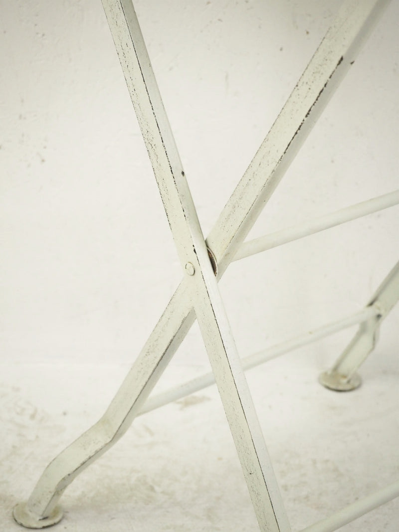 vintage<br> White paint folding side table Haneda store