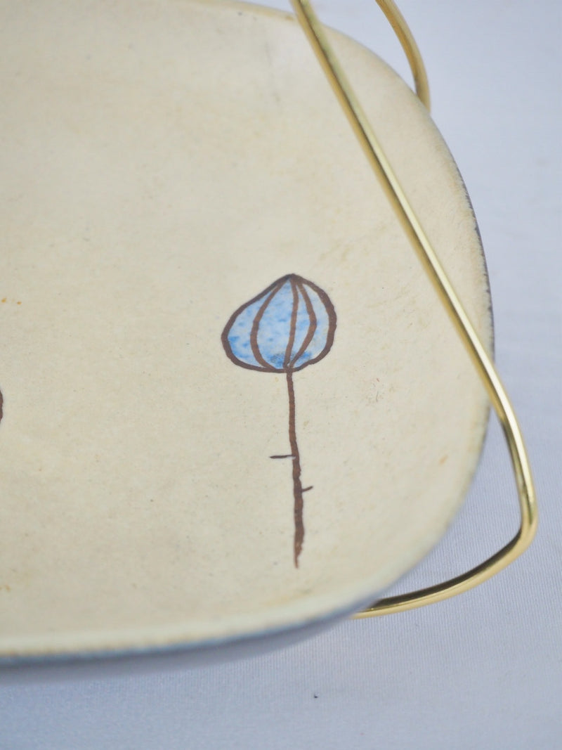 vintage<br> Ceramic tray with handle<br> reload