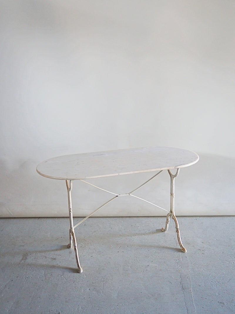 Vintage marble x iron cafe/dining table<br>