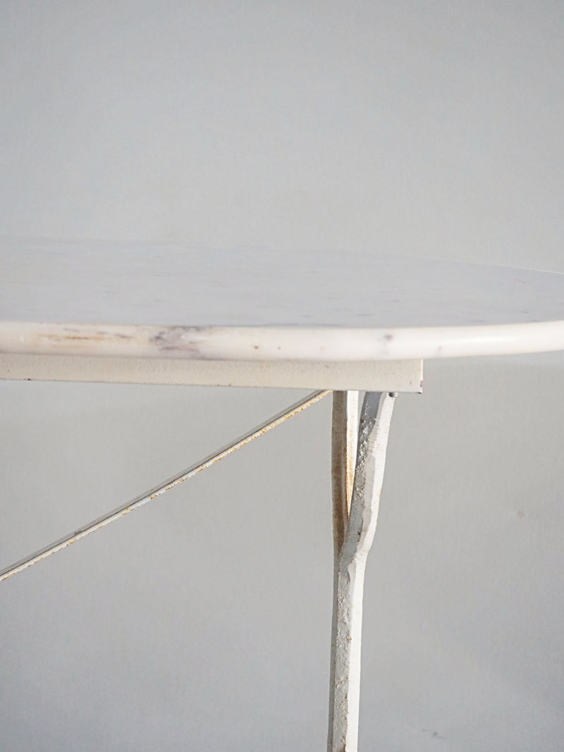 Vintage marble x iron cafe/dining table<br>