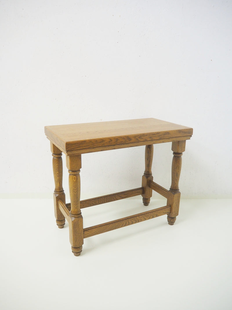 Vintage oak wood side table Sendagaya store