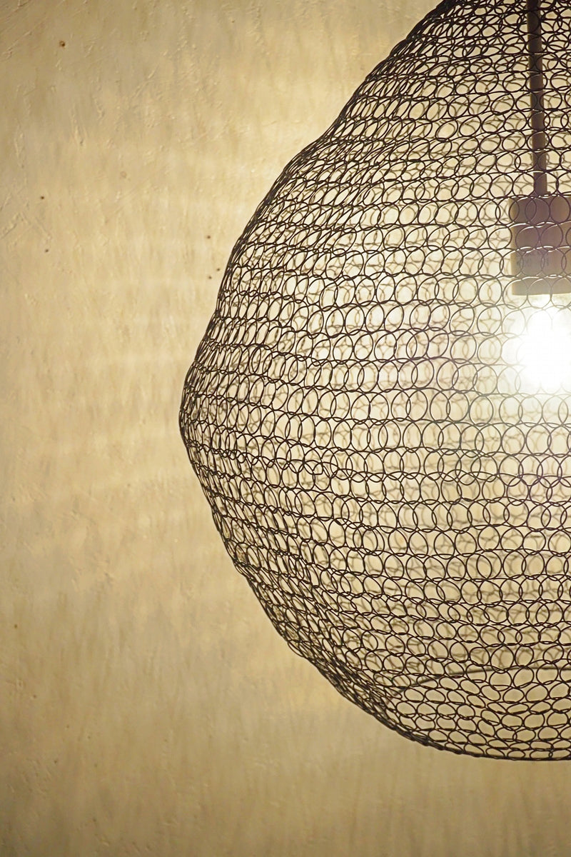 vintage mesh pendant lamp<br> Haneda store