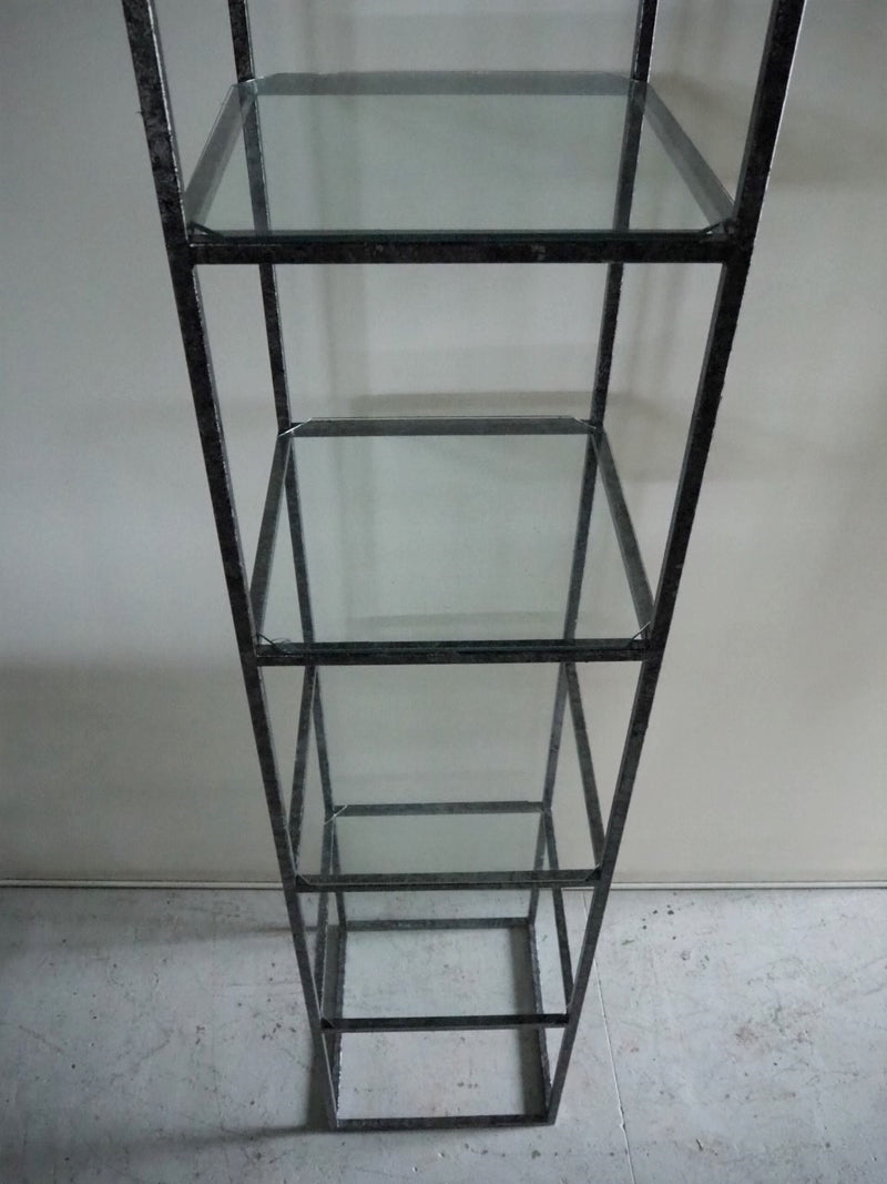 vintage<br> Iron x glass shelf (5 tiers) (black color) (Haneda store)<br> ANTS-210522-8-H★HOLD