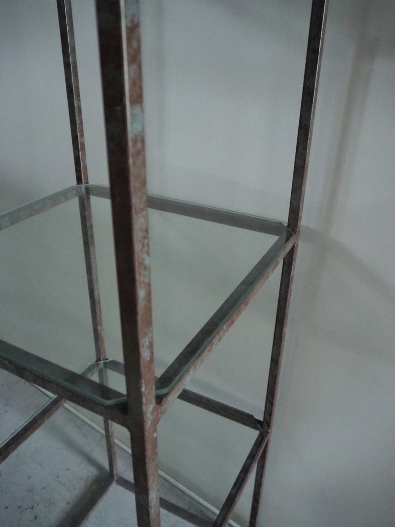 vintage<br> Iron x glass shelf (5 tiers) (bronze color) (Haneda store)<br> ANTS-210522-9-H★HOLD2 points