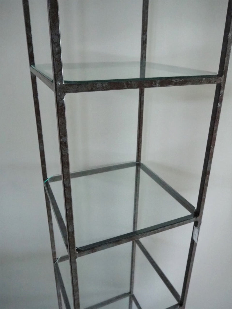 vintage<br> Iron x glass shelf (5 tiers) (bronze color) (Haneda store)<br> ANTS-210522-9-H★HOLD2 points