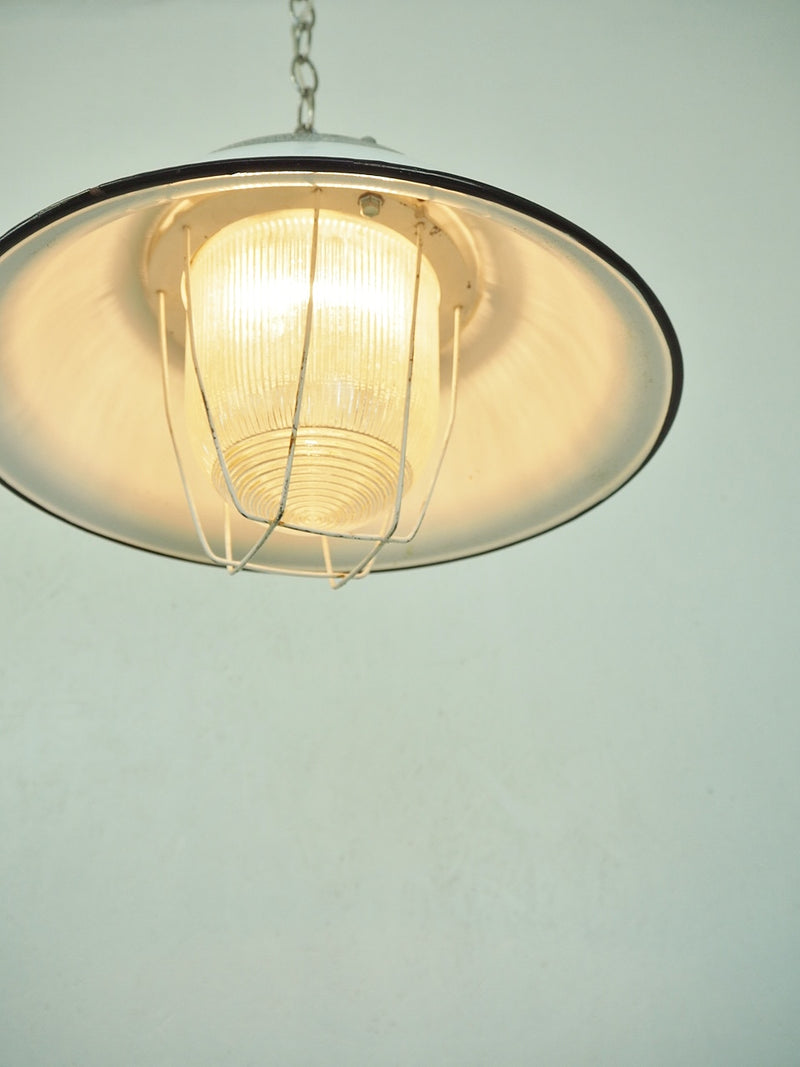 vintage<br> POLAM GDAŃSK Industrial Pendant Lamp/Deck Lamp Sendagaya Store