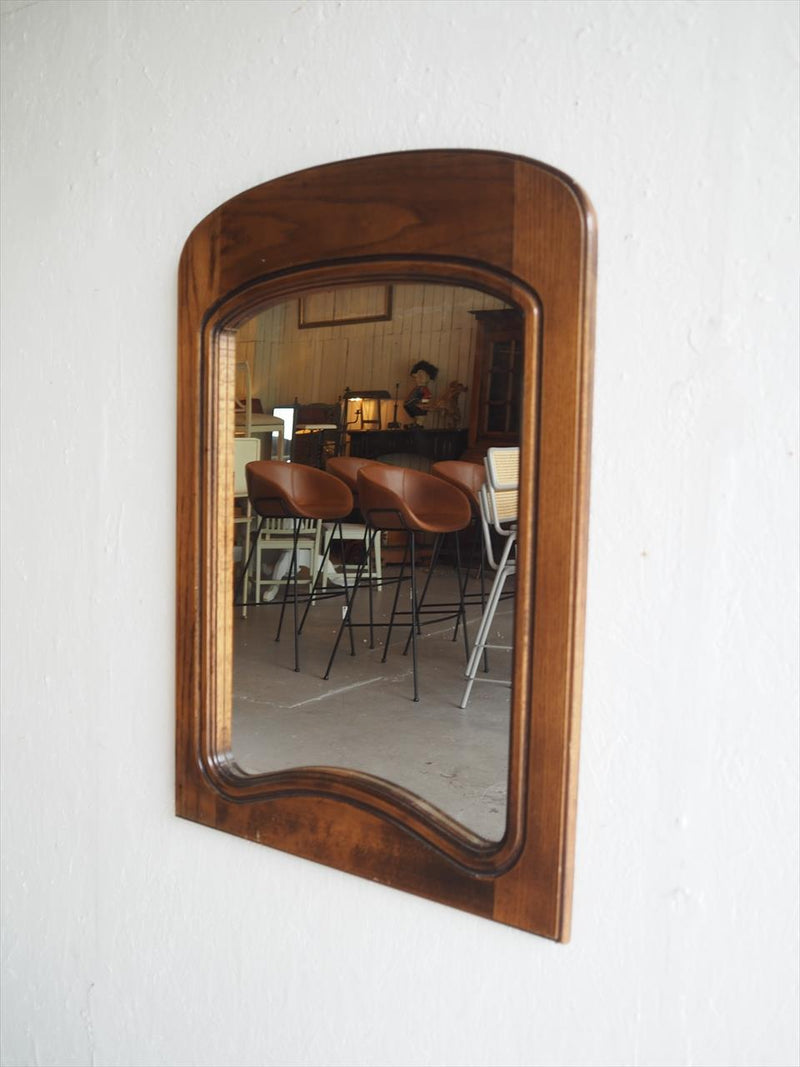 Vintage wood frame wall mirror (Osaka store) AM-210529-6-O