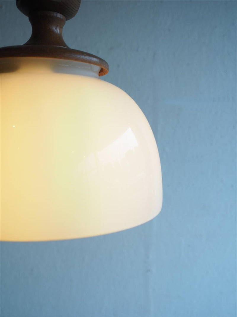 Vintage milk glass pendant light (Osaka store)_PLSD-21064-1-o