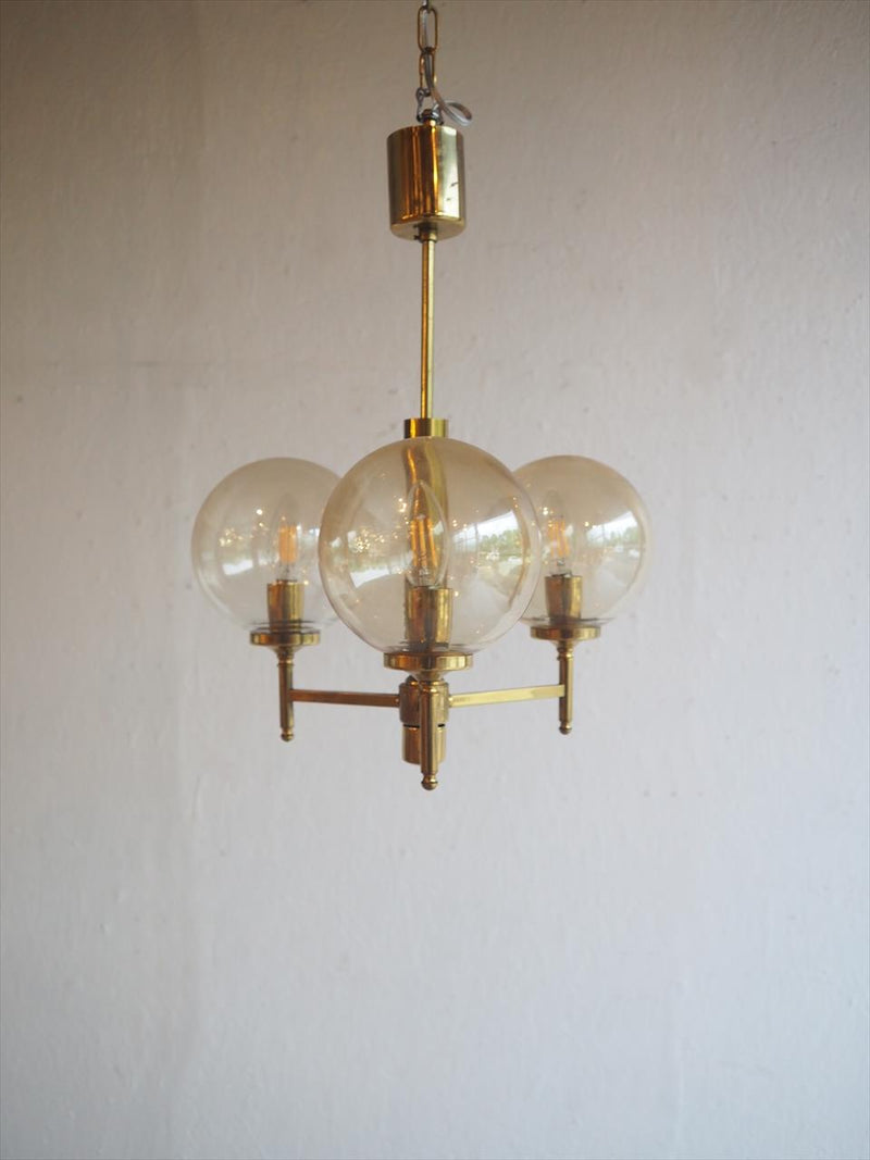 Vintage 3-light chrome chandelier (Osaka store)<br> _plch-21064-5-o