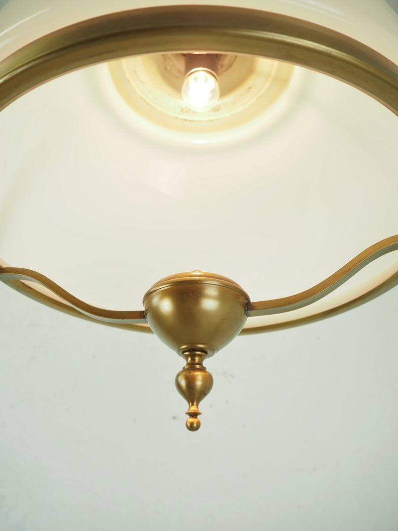 vintage<br> milk glass pendant lamp<br> (Haneda store) <br>plsd-210606-7-h