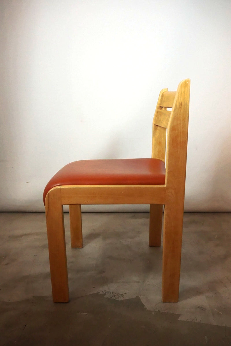 Wood x Leather Dining Chair Vintage Sendagaya Store