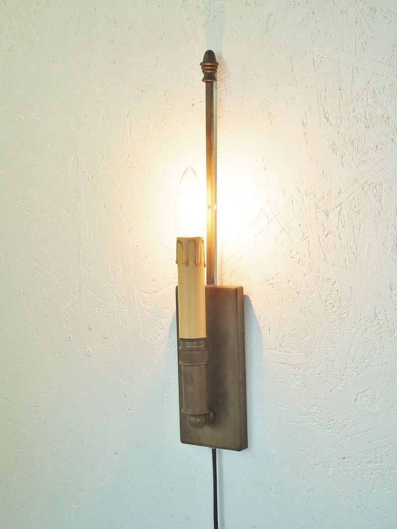 vintage<br> Brass bracket lamp Haneda store <br>