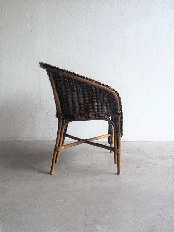 Vintage rattan x wood armchair B<br> Sendagaya store