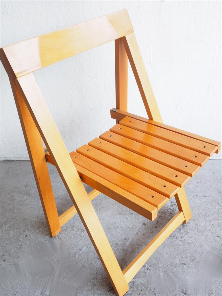 Aldo Jacober Wood Folding Chair B<br> vintage<br> Osaka store