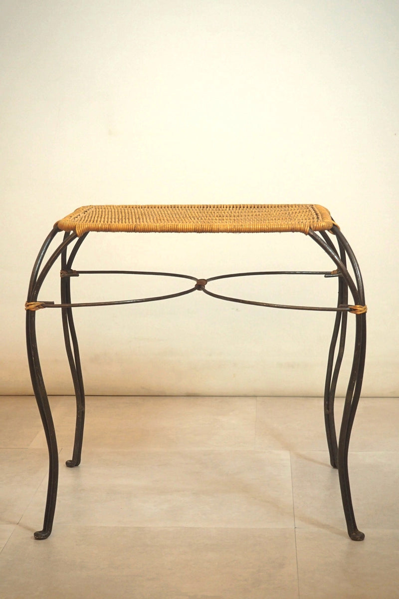 rattan side table<br> vintage<br> Sendagaya store
