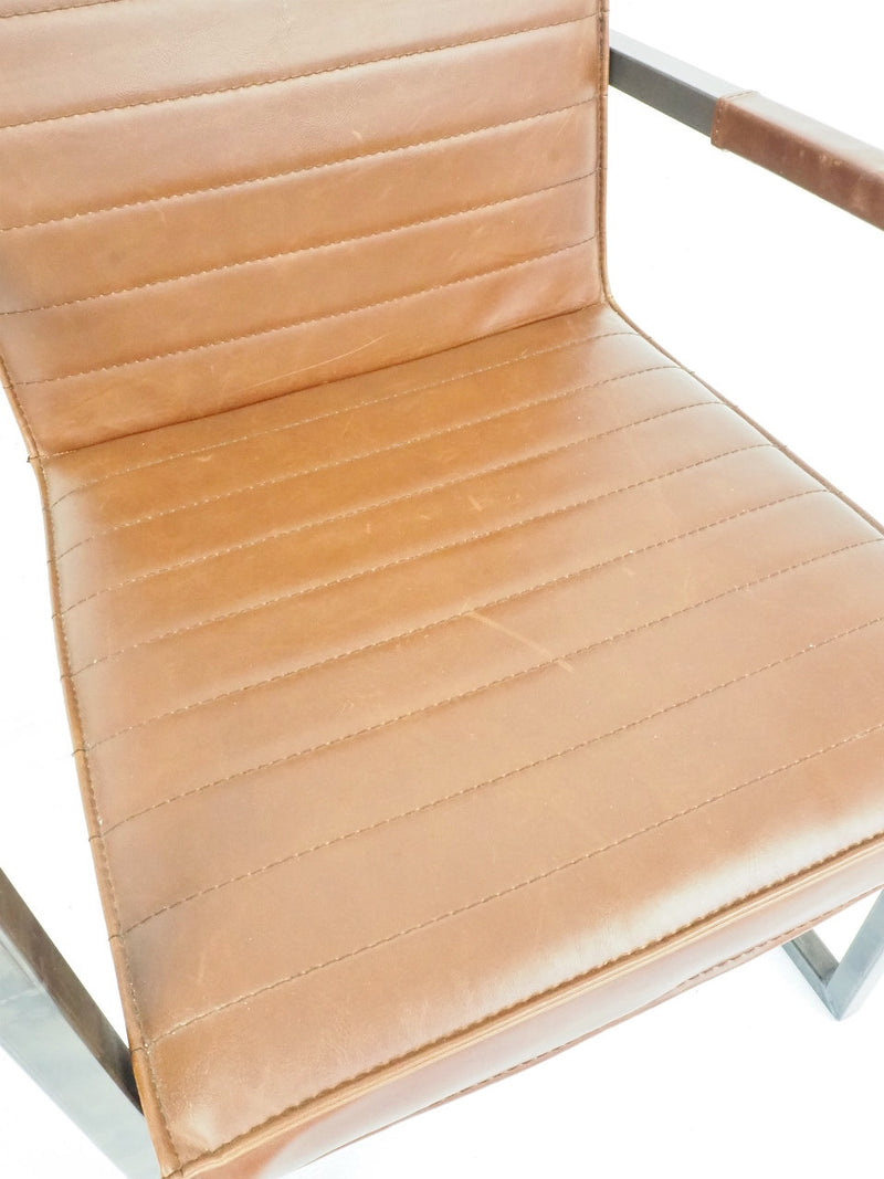 vintage<br> Leather cantilever armchair Haneda store