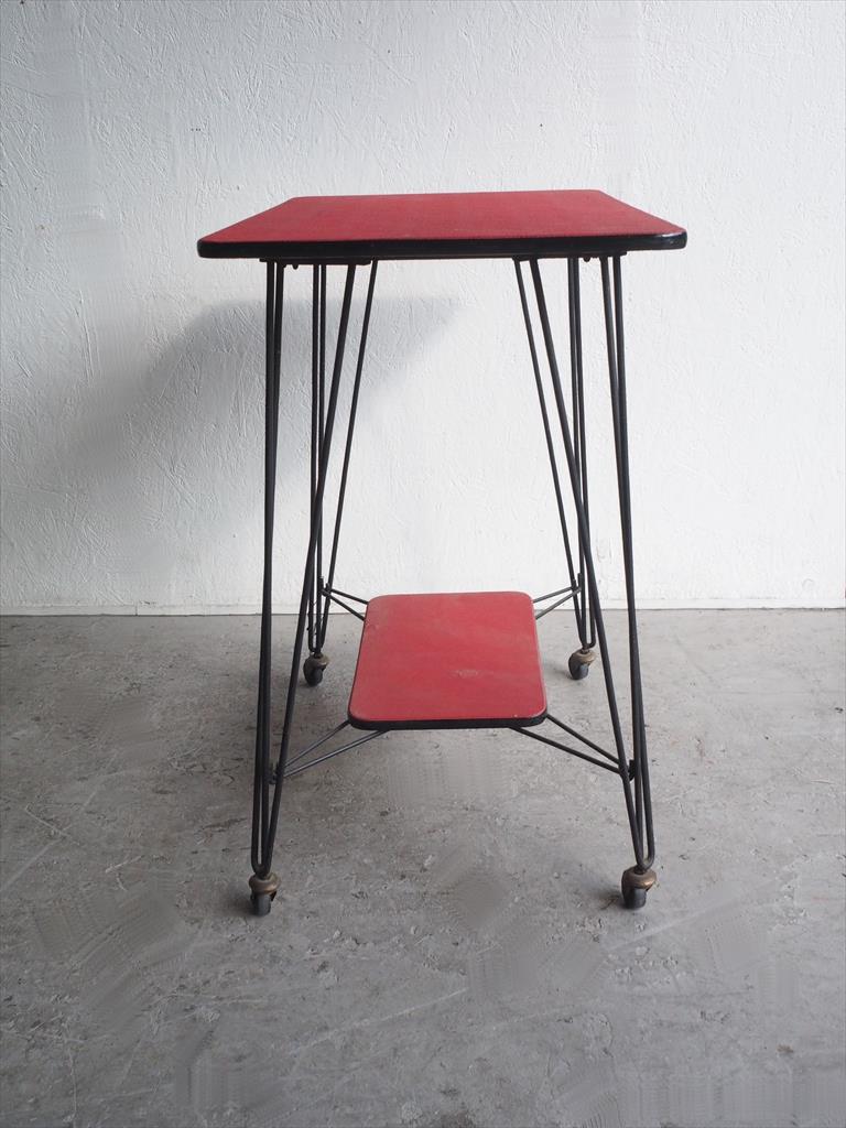 Vintage rubber x iron side table / Wagon Osaka store