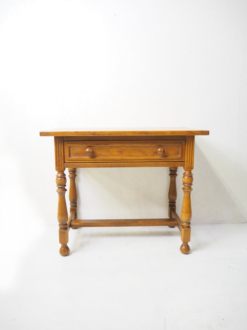 Vintage oak wood side table Sendagaya store