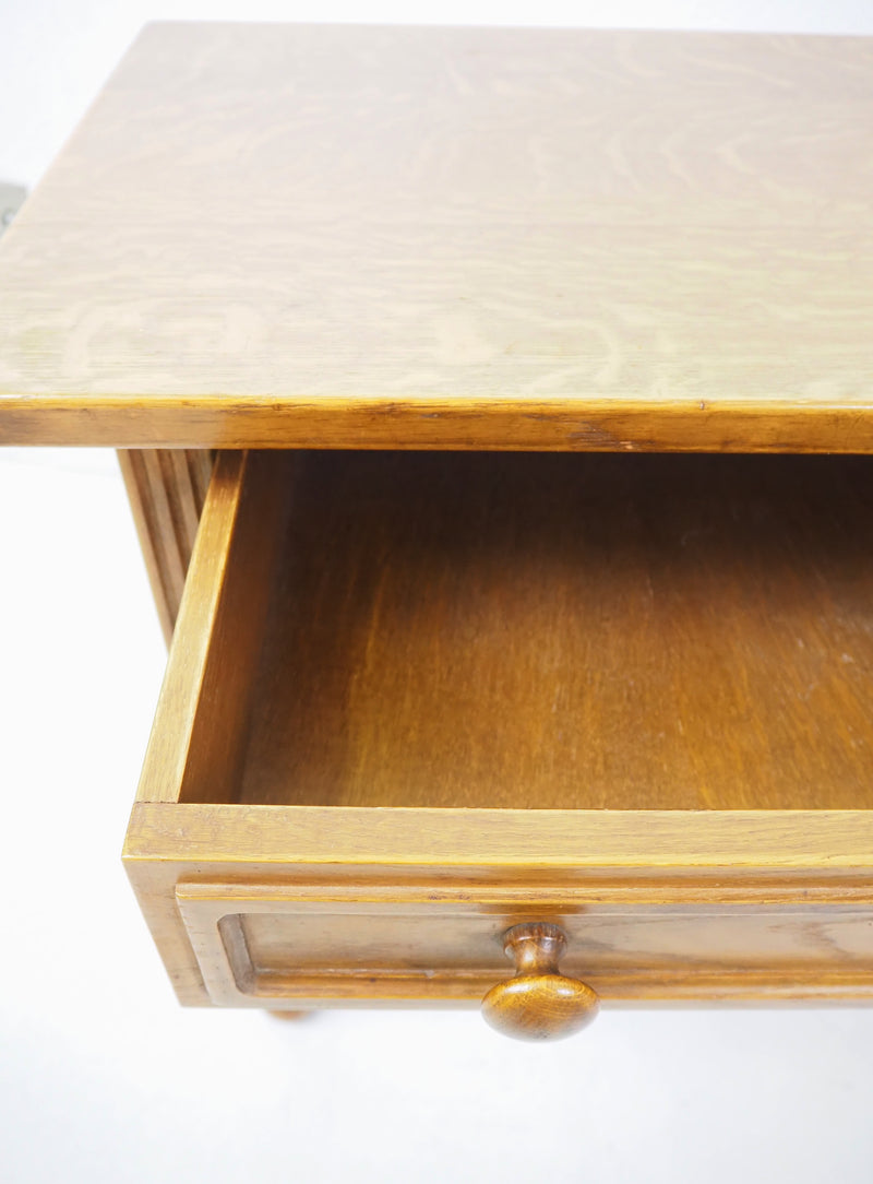 Vintage oak wood side table Sendagaya store