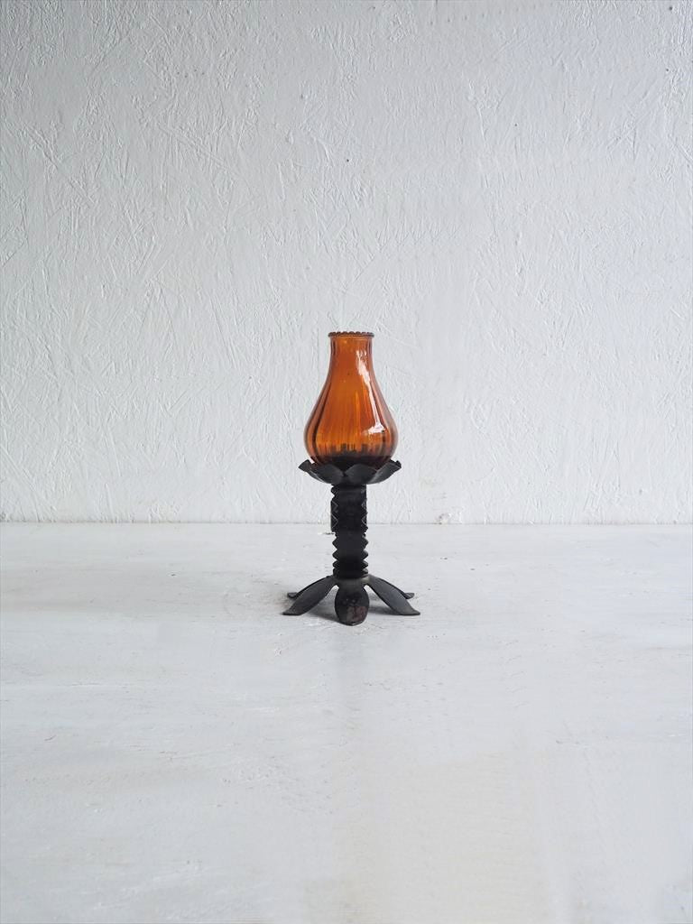 Glass x iron candle stand vintage<br> Osaka