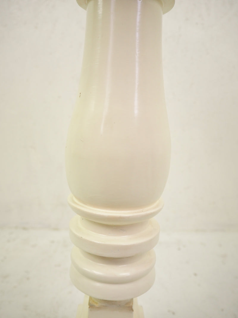 vintage<br> White painted wood table lamp Osaka store