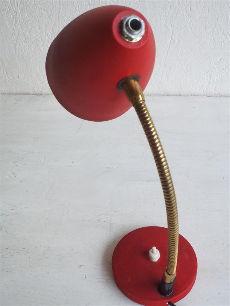 Vintage red paint table lamp Osaka store