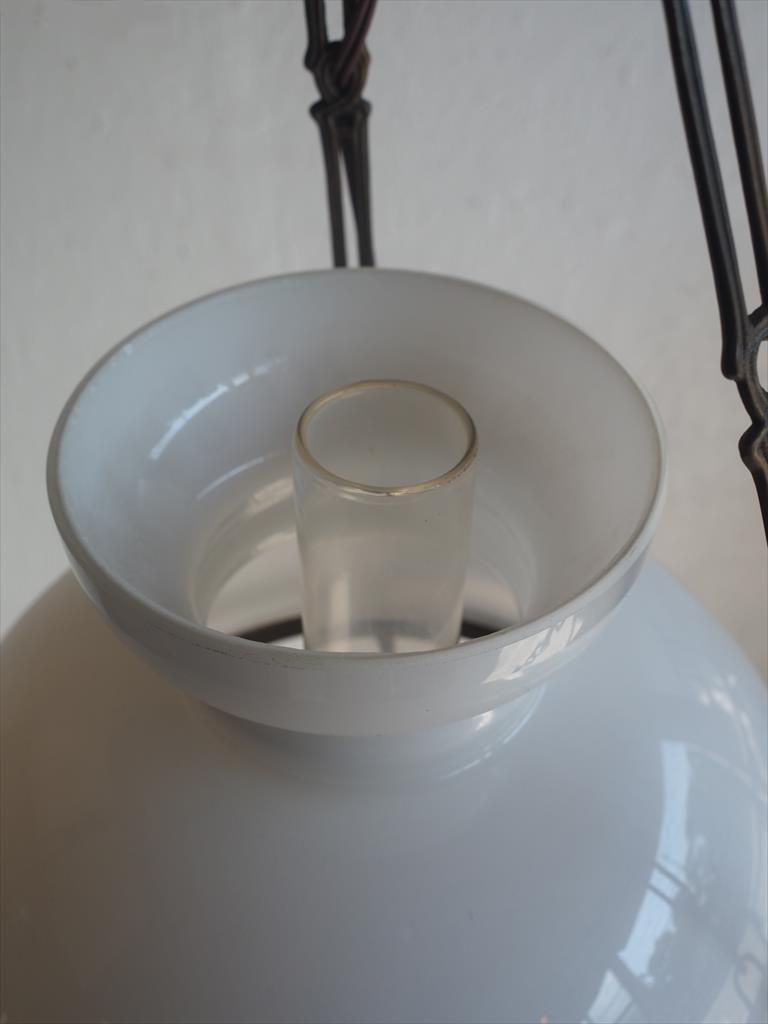 Vintage milk glass pendant lamp Osaka store