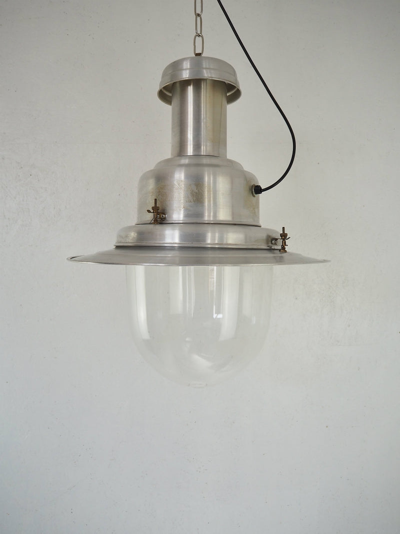 vintage<br> Fisherman large aluminum pendant lamp made by UCCELLO<br> Yamato store HOLD ~ until 3/8