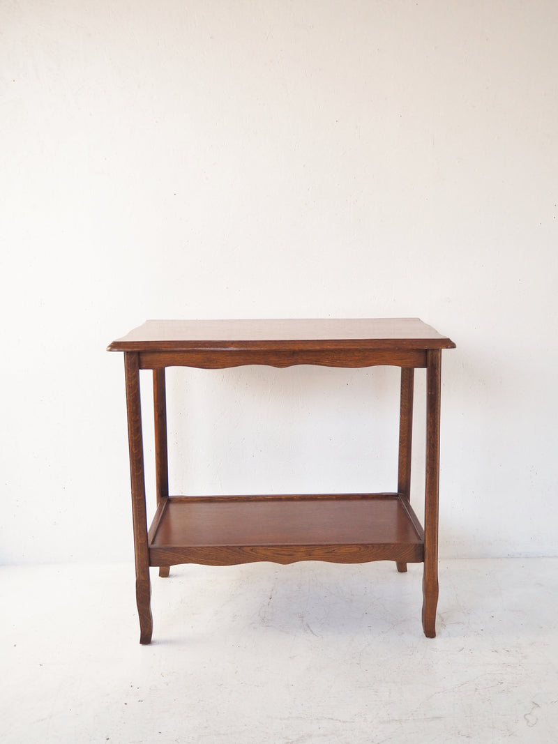 Vintage oak wood side table Haneda store HOLD ~ until 4/8
