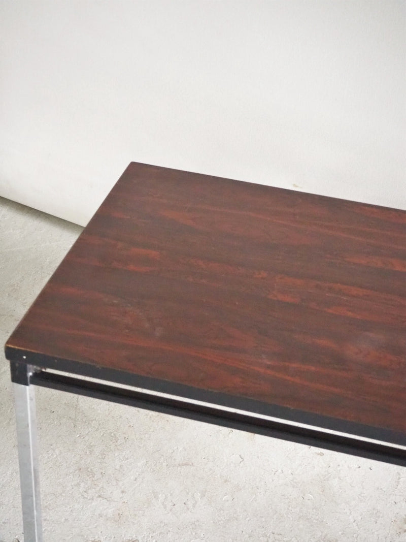 vintage  <br>Plywood x tile top coffee table Sendagaya store