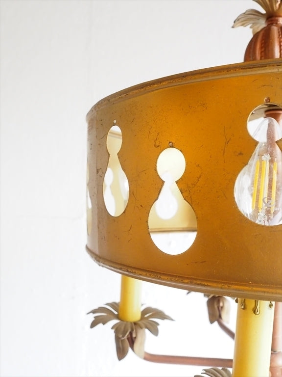 Vintage 5-light iron chandelier Osaka store